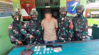 Ketatkan Patroli di Perbatasan, Satgas Pamtas Yonarmed 16/TK Berhasil Gagalkan Penyelundupan Narkoba