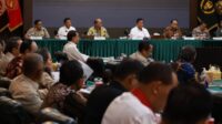 Wakili Kapolri, Komjen Agus Andrianto Hadiri Rapat Pleno KKIP 2023 Bersama Menhan Prabowo