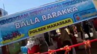 Peresmian Cuci Motor Balla Barakka binaan Polsek Makassar oleh Bapak Kapolrestabes Makassar.