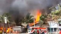 Kejadian Kebakaran Cafe dan Resto di  Kampung Turis Jalan Pamugaran Kecamatan / Kabupaten Pangandaran