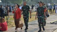 Kodim 0501/JP Menggelar Apel Dan Monitoring Pengamanan Upacara HUT TNI Ke 78