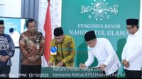 Ketua Umum PBNU Dan Ketua KPU Sepakati Nota Kerjasama Sosialisasi Pemilu 2024