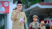 Hari Pertama Tahun 2024, Bupati Suardi Saleh Pimpin Apel di Halaman Kantor Bupati Barru