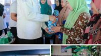 Bupati Barru Menyerahkan Pupuk Cair dan Bibit Hortikultura pada Kelompok Wanita Tani se-Kecamatan Balusu