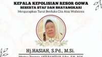 Innalilahi Wainnailaihi Roji’un,  Turut Berduka cita  atas Berpulangnya Ibu mertua dari Kasatreskrim Polres Gowa, AKP. Bachtiar, S.Sos., S.H., M.H.