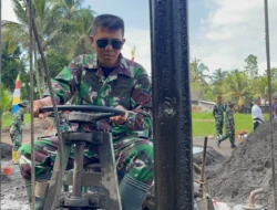 Pembuatan Sumur Bor di Desa Loyok oleh Kodim 1615/Lombok Timur dalam Rangka Program TMMD ke-121