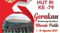 Dalam Rangka Sambut dan Meriahkan HUT RI ke -79 Ta-2024, Koramil 0903/Gununghalu Kodim 0609/Cimahi Himbau dan Mengajak Warga Pasang Bendera Merah Putih depan Rumah masing-masing