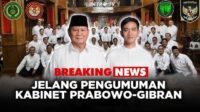 Presiden Prabowo Umumkan Kabinet Merah Putih di Istana Kepresidenan