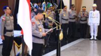 Polri Gelar Upacara Korps Raport Kenaikan Pangkat Pejabat Tinggi