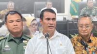Rakor Mentan Bersama Menteri PU dan Wakasad bertema”Sinergi Wujudkan Swasembada Pangan”.
