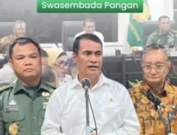 Rakor Mentan Bersama Menteri PU dan Wakasad bertema”Sinergi Wujudkan Swasembada Pangan”.