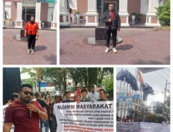 Heboh..!! Ratusan Aktivis dan Masyarakat Demo Kantor PT Medan dan DPW Partai Nasdem