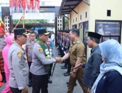 Pj Bupati Sambut Kapolda Sulsel di Mapolres Takalar