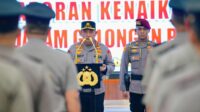 Kapolri Pimpin Kenaikan Pangkat 22 Pati Polri