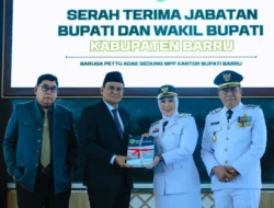 Sertijab Bupati/Wakil Bupati Barru 2021-2025 Kepada Bupati/Wakil Bupati Barru 2025-2030 Berjalan Lancar
