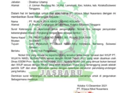 Diduga Jual Nikel Tanpa RKAB, Kejagung RI Diminta  Periksa Komisaris dan Direktur PT. Wijaya Nikel Nusantara