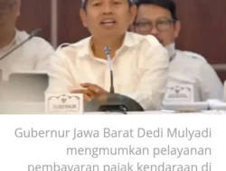 Gubernur Jabar Dedi Mulyadi Umumkan Pelayanan Pembayaran Pajak Kendaraan di kantor Samsat, Minggu tetap Buka.
