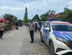 Satlantas Polres Mamuju Tengah Laksanakan Pengawalan Dan Pengamanan Rangkaian Pernikahan di Kecamatan Tobadak
