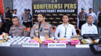 Satres Narkoba Polrestabes Makassar Berhasil ungkap Kasus Narkoba Jenis Sabu seberat 8kg, Ganja 1kg dan 30 butir Pil ekstasi