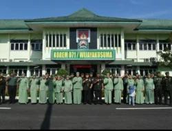 Danrem 071/Wijayakusuma Terima Laporan Korps Kenaikan Pangkat Prajurit Wijayakusuma