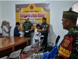 Jelang 1 Muharram 1447 H/ 2025 Sub Kogartap 0606/Bogor gelar Silahturahmi dan Halal Bihalal bersama Masyarakat Kota Bogor dan Pemberian Santunan pada Anak Yatim Piatu