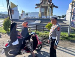 Satlantas Polres Mamuju Tengah Gelar Kegiatan Commander Wish Pagi Untuk Wujudkan Kamseltibcarlantas