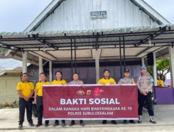 Menyambut Hari Bhayangkara ke-79, Polres Subulussalam Laksanakan Bakti Sosial di Masjid dan Gereja