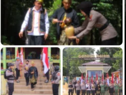 Polres Sintang Gelar Pengambilan Air Suci di Bukit Kelam Jelang Hari Bhayangkara ke-79