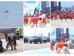 Sambut Hari Bhayangkara Ke-79 Dimeriahkan oleh Motor Layang,Pasukan Turangga, dan K9 di Monas