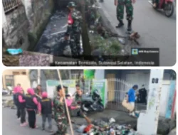 Koramil 04 Bontoala Gelar Karya Bakti: Bersihkan Selokan Demi Lingkungan Sehat
