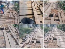 Dimanakah Pemerintah Daerah Disaat Jembatan Penghubung antar Dua Kecamatan ini Rusak Parah dan Membutuhkan Bantuan Segera!!