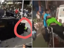 Demo Berakhir Ricuh dan Memanas, Mako Brimob Diserbu Driver Ojol Rekannya Tertabrak Mobil Rantis