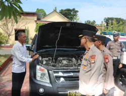 Wakapolda Sulbar Pastikan Kendaraan Dinas di Polres Polman Siap Optimalkan Pelayanan Publik
