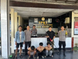 Personel Polsek Wonomulyo Mendatangi Sekelompok Pemuda Yang Membawa Sajam di Desa Bumiayu