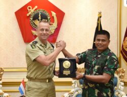 Kas Kormar Terima Kunjungan Kehormatan Komandan Marinir Kerajaan Belanda