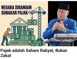 Pajak adalah Saham Rakyat, Bukan Zakat