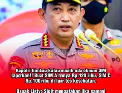 Himbauan Kapolri Jenderal Listyo Sigit Prabowo: Jangan Ragu Laporkan Pungli Proses Pembuatan Surat Izin Mengemudi (SIM).