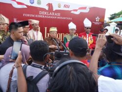 Raja dan Sultan, Pemimpin Adat, Tokoh Etnis-Suku, Tokoh Agama-Masyarakat Bersatu di Ternate: Deklarasi Kebangsaan untuk Indonesia Emas 2045