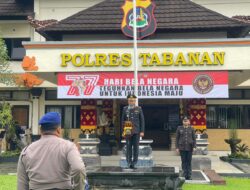 Polres Tabanan Gelar Upacara Hari Bela Negara ke-77, Teguhkan Komitmen Jaga Keutuhan NKRI