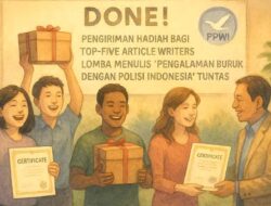Pengiriman Hadiah untuk Lima Penulis Terbaik Lomba Artikel PPWI Tuntas Dilaksanakan