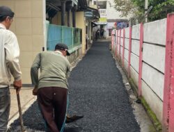 Dengan anggaran Bantuan Keuangan KBB (PBK) Desa Margajaya Tuntaskan Perbaikan Jalan Hotmix di Tiga Titik Wilayahnya