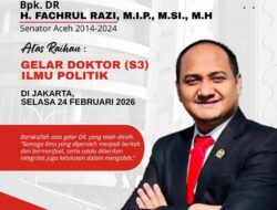 Raih Gelar Doktor Politik, Fachrul Razi Ungkap Potensi Konflik di Aceh Tetap Tinggi