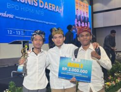 Mahasiswa Asal Masbagik Raih Juara 3 Business Plan Competition HIPMI NTB Lewat Inovasi Pakan Ternak Kroto Herbal