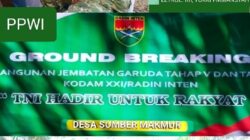 SUKSESKAN PROGRAM PRESIDEN TNI HADIR UNTUK RAKYAT, KODIM 0428/MUKOMUKO LAKSANAKAN GROUND BREAKING JEMBATAN GARUDA TAHAP V DAN VI KODAM XXI/RI
