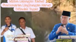 Air Sungai Selagan Mukomuko Menghitam, PPWI Desak DLH dan Bupati Bertindak