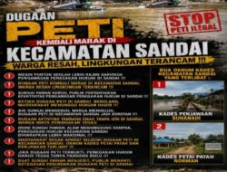 Ketika Dugaan PETI Di Sandai  Berulang, Masyarakat Menunggu Hukum Hadir !!!