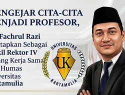 Mengejar Cita-Cita Menjadi Profesor, Dr. Fachrul Razi ditetapkan menjadi Wakil Rektor di Universitas Kartamulia