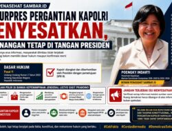 Dewan Penasehat Sambar.id: Isu Surpres Pergantian Kapolri Dinilai Menyesatkan, Presiden Tetap Pemegang Kewenangan
