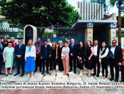 Menjelang Peringatan 70 Tahun Hubungan Diplomatik, Indonesia-Bulgaria Pererat Kemitraan Strategis